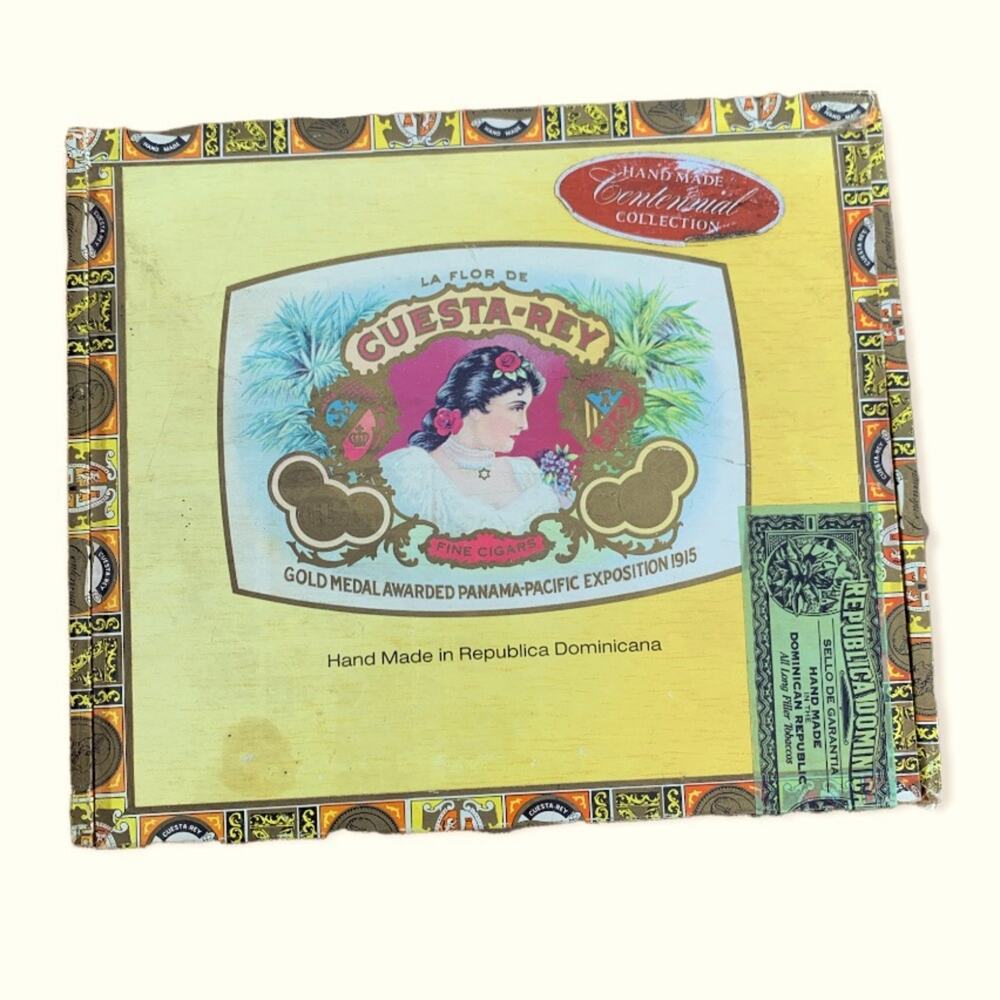 Vintage Cuesta Rey Yellow No 2 Cigar Box